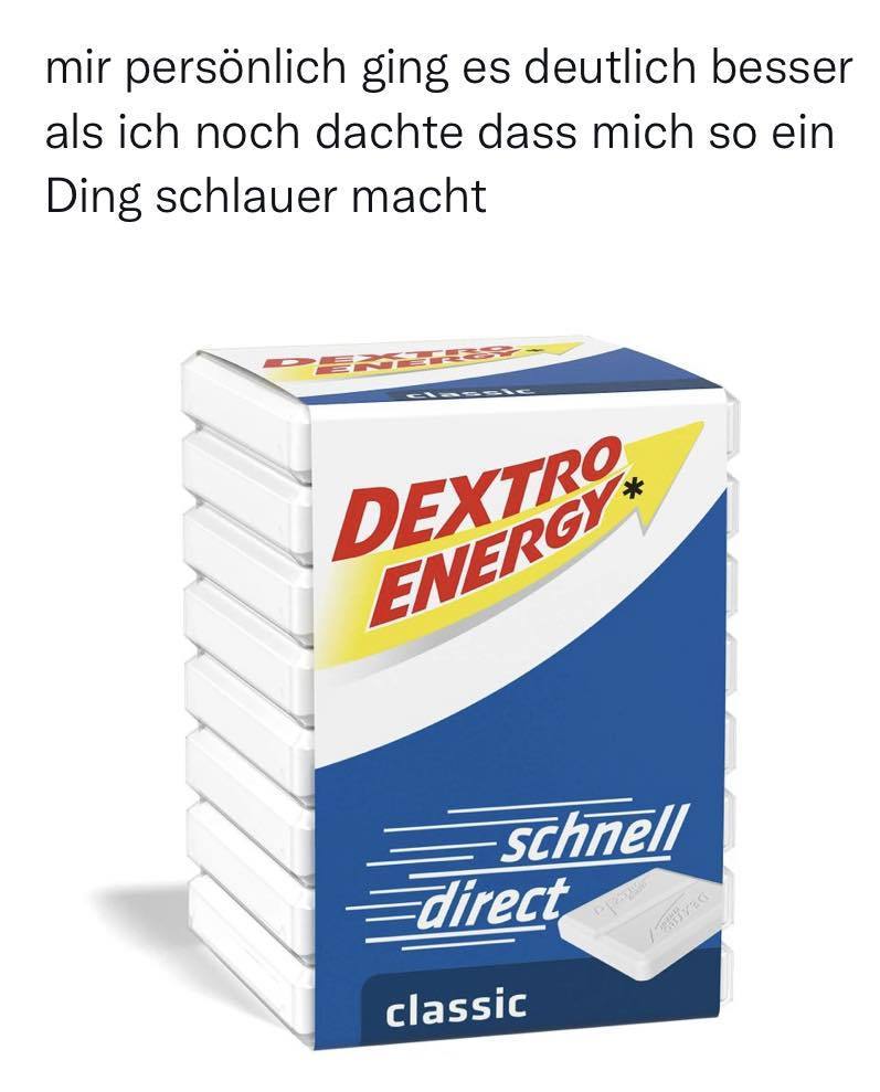 Dextro-Energy-macht-schlau