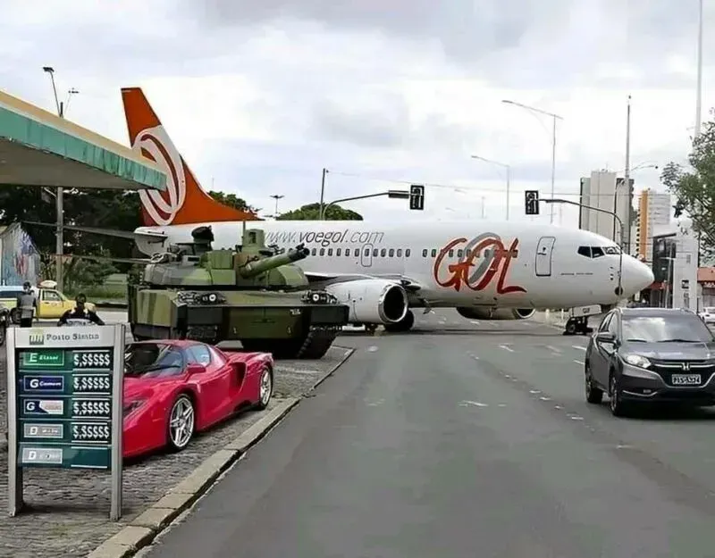 Flugzeug-landet-auf-der-Strasse