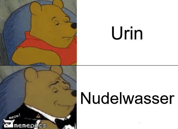 Urin-Nudelwasser